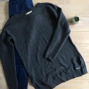 Micheal Micheal Kors Dark Gray Crew Neck Sweater